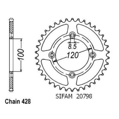 Rozeta pro Beta-Suzuki 20798AZ50